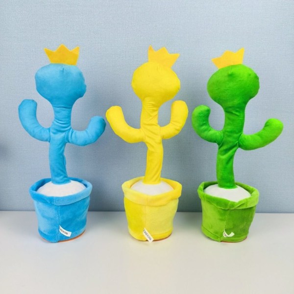 Rainbow Friends Nukke Pehmo Hehkuminen Laulu Kiertävä Tanssilelu Keltainen yellow