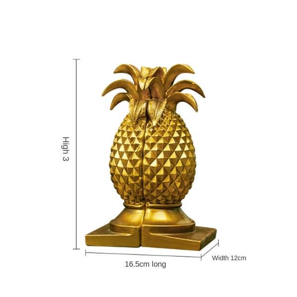 2 ST Creative Golden Pineapple Bokstöd, Heminredning