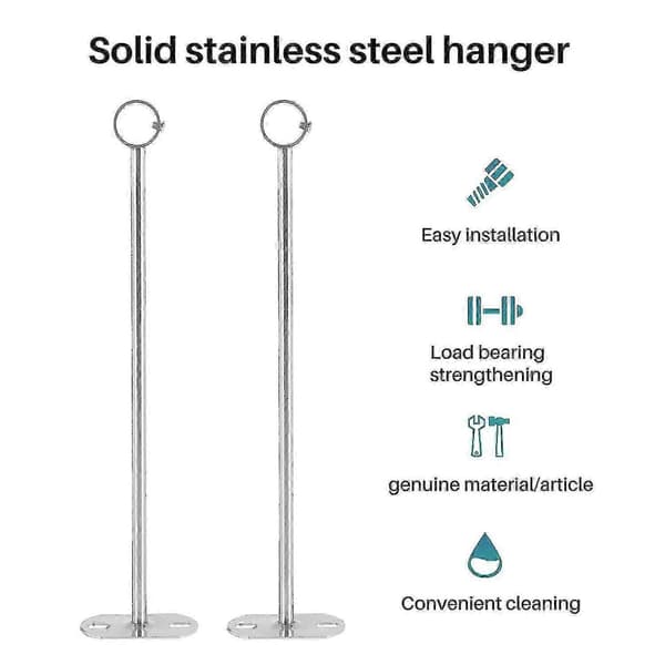 Takmontert Brakett, Rørbrakett, 32 mm Dia, Stanghevarstøtteholder Rørflens Sokkel 2 stk (350