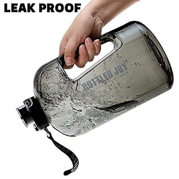 Stor bärbar reseplastvattenflaska (1 gallon/4,1L klar)