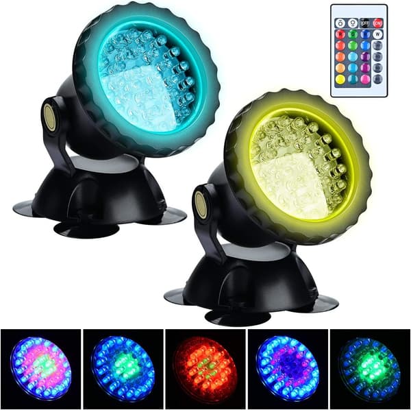 RGB Akvarieprojektor, Undervanns Nedsenkbar Fiskebelysning, IP6