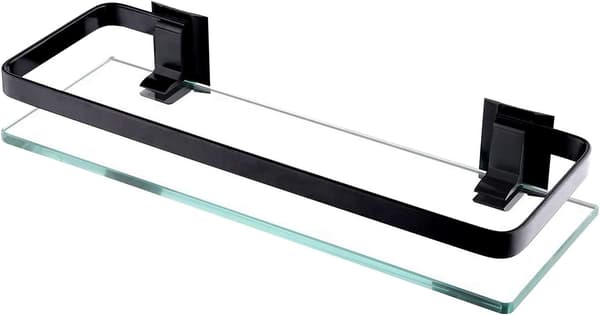 ##/Klar Glas Badeværelsesvæg Hylde Badeværelseshylde Badeværelsesbruser Eller##/