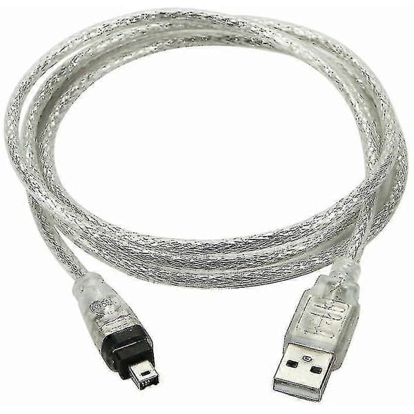 USB Hann til Firewire IEEE 1394 4-pin Hann iLink Adapterkabel for Sony DCR-TRV75E DV