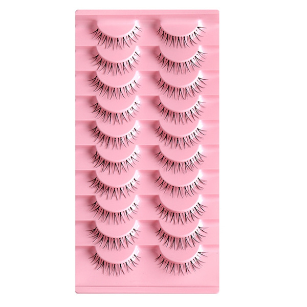 Clear-Band lösögonfransar Cat-yes Wispy Natural Faux Mink Fransar Lätt volym Korta falska ögonfransar Manga Fransar E