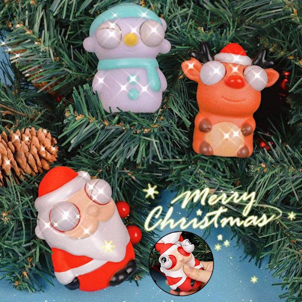 Xmas Squeeze Toy Söt snögubbe Santa Claus Älgdocka
