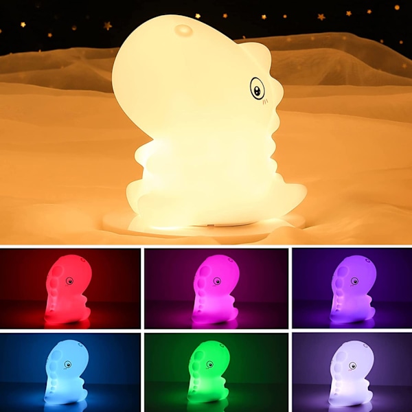 Night Light 7 Farveskiftende LED Portable Touch La