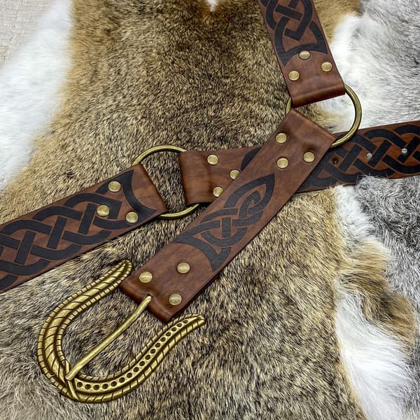 Viking Celtic Stribet Bælte Middelalder Vintage Ridder Bælte Cosplay st