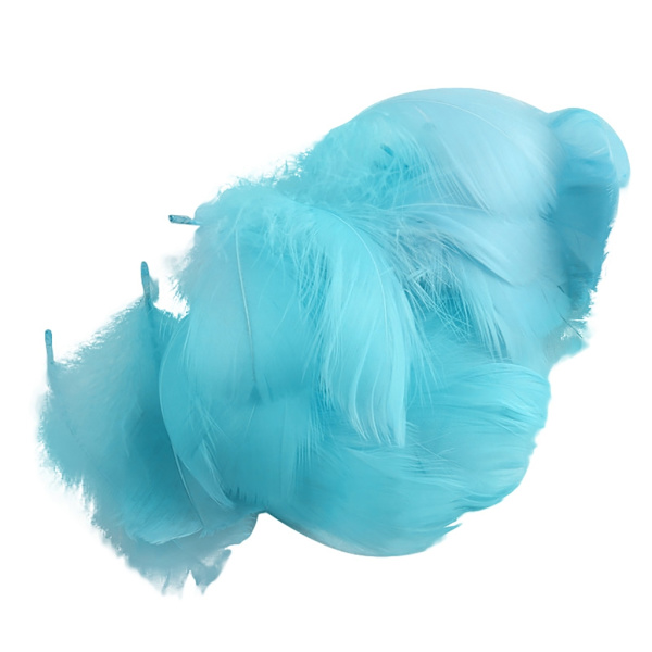 100 st flerfärgad fjäder för genomskinlig bobo-ballongfylld födelsedag bröllopsdekoration DIY-blomsterarrangemang null - D