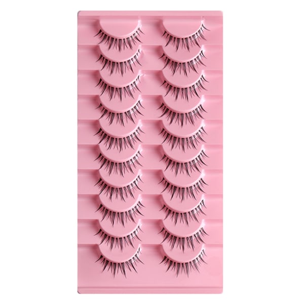 Clear-and løse øyevipper Cat-Eyes Wispy Natural Faux Mink Vipper Lett volum Korte falske øyevipper Manga Vipper B
