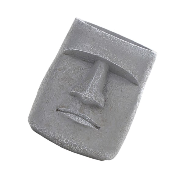 1/2/3/5 Påskön Staty Blomkruka Suckulent kruka för hemmet Grey Type 4 1 Pc