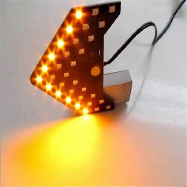 1 stk. 33 Smd Bil LED Sidespeil Blinklys Baklys Sidespeillys Biltilbehør
