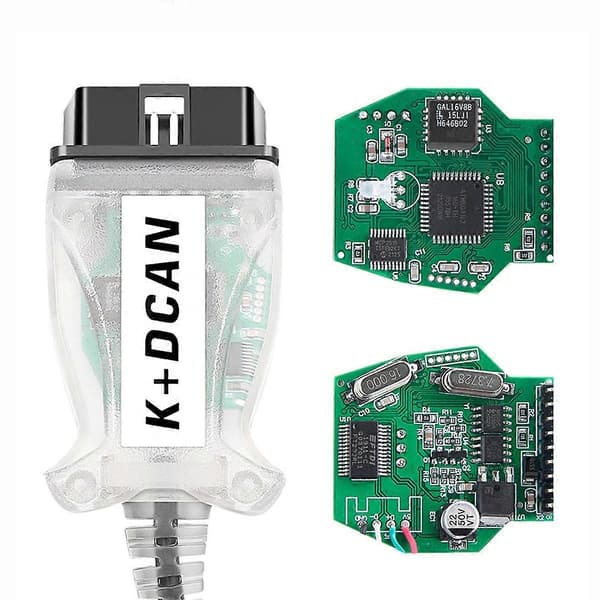 K+DCAN-brikke for OBD2 bildiagnoseverktøy Skannerbryter USB-grensesnittkabel K + DCAN for