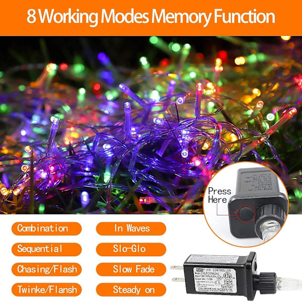 Utomhus juldekorationer 335 LED Star Lights