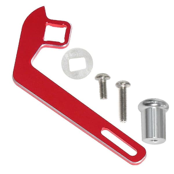 Enhånds kontrolladapter sender ratt for RC bil TQI fjernkontroll -4 TRX6 Slash Summit, rød