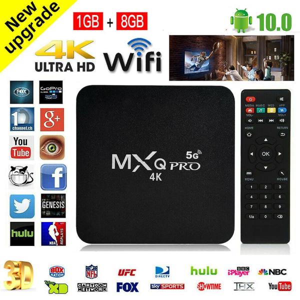 Uk 2023 Ny X98q Tv Boks Android 11.0 4k Uhd Wifi 16gb/8gb 5g Set Top Spiller Hdmi
