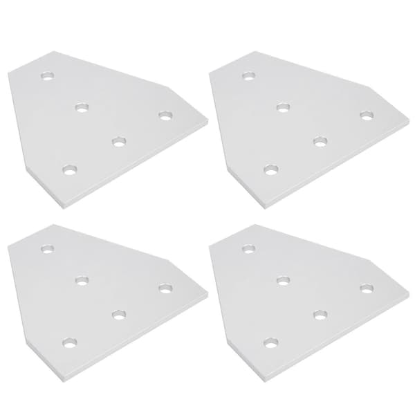 203040 T-formet samleplade aluminiumslegering 5-hullers samlebeslag til aluminiumsprofil 3030T