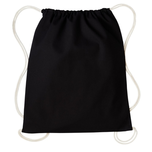 Nutshell Drawstring Gymsac  Svart/Naturlig Black/Natural One Size