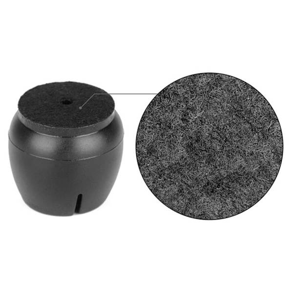 16 stk Stolbensbeskyttere i silikon / Gulvbeskyttere for stoler black