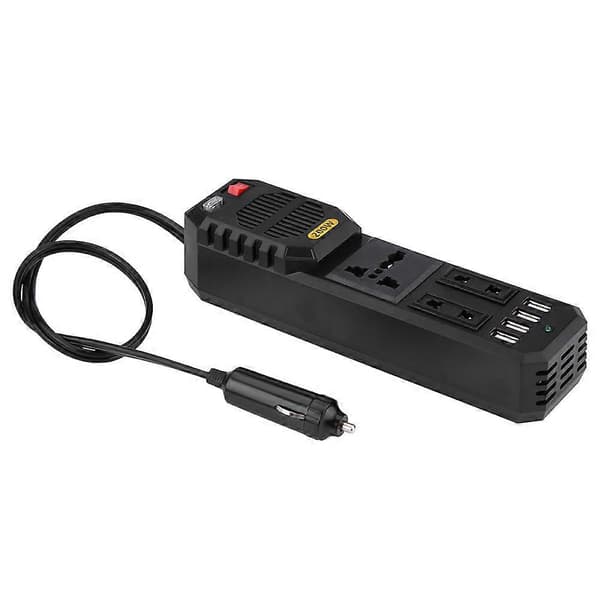 200W DC 12V til AC 220V Bilstrøminverter Konverter Cigarettænder USB-oplader Universal
