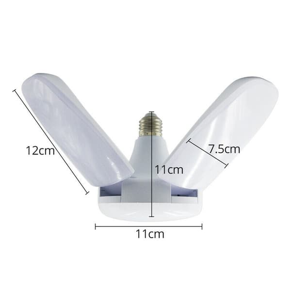LED-hoveder Foldbar garagebelysning LED-værkstedslampe til arbejdsbord Four Leaf Light 60W