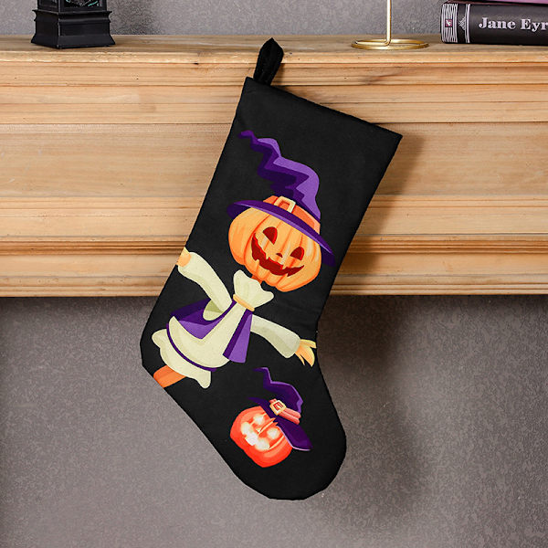 4 stykker dekorative halloween-sokker Ghost Day skull ghost prin