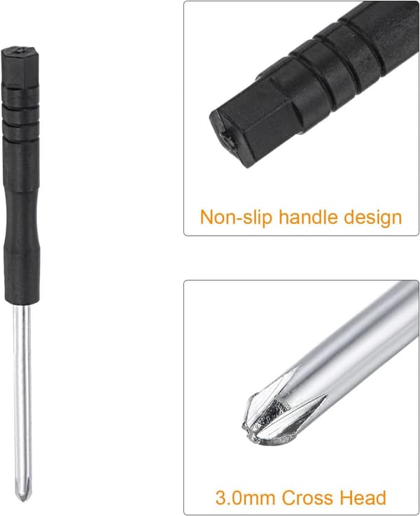 Skrutrekker, 3,0 mm stjernehode for klokke