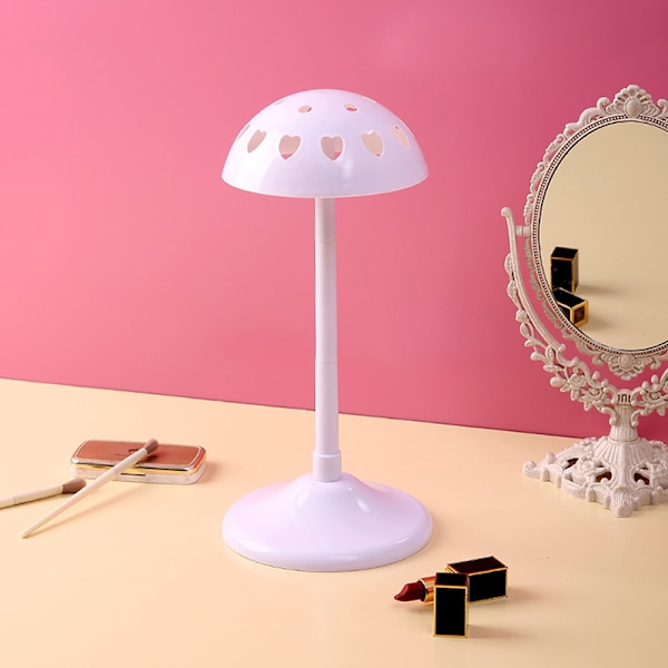 Portabel Cap Mannekeng Hode Parykk Stativ Stabil Dummy Praktisk White
