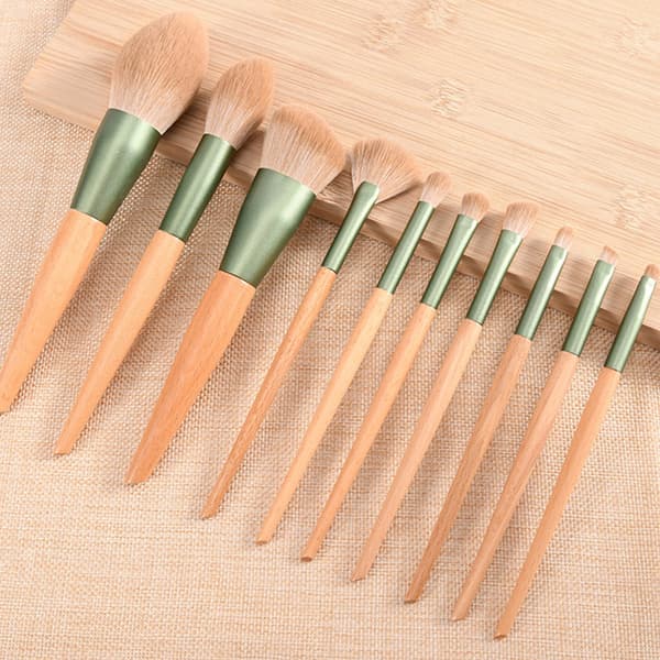 10 st Makeup Brush Set Foundation Blusher Sminkborstar not bag