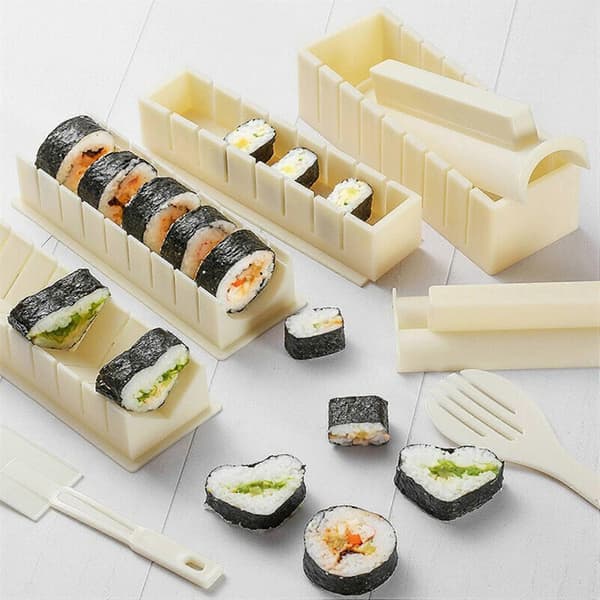 Sushi Maker Risform Japansk Kakeform Multifunksjonell Form Sushi Lagingssett Rund Sushi Form C