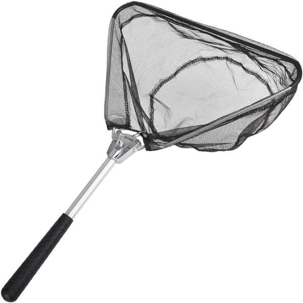 Fiskelandningsnät, vikbart triangulärt dammnät av aluminiumlegering