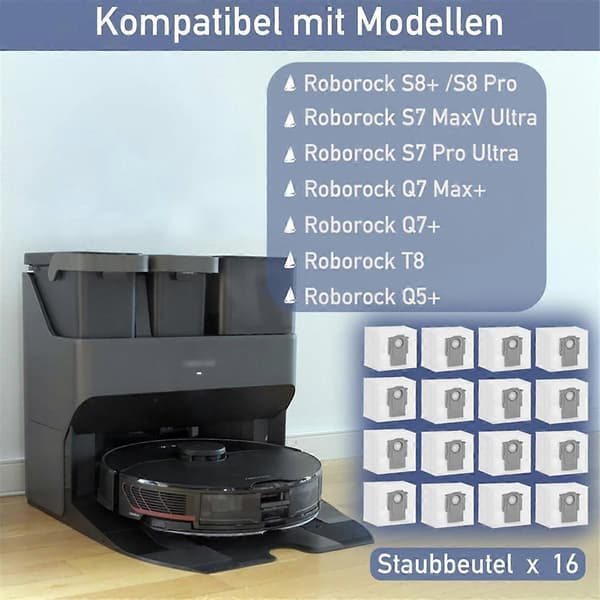 Pölynimuripussit S8+ / S8 Pro Ultra / S7 MaxV Ultra / S7 Pro Ultra / Max+ / + / Q5+ -pölypusseille