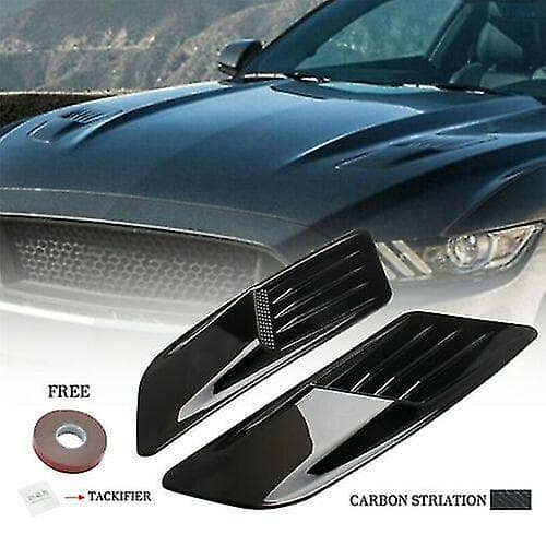 2st kolfiber huva Scoop Vent Cover Kit för racerbil