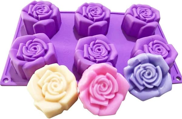 Roseformet Non-Stick Mold - Silikonform Multi-Huleform for