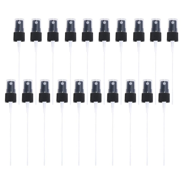 20st Bärbar Sprayflaska Pump Doft Sprayer Sprayerbyte Sprayer Svart (18 Gauge) (15x2cm, Svart)