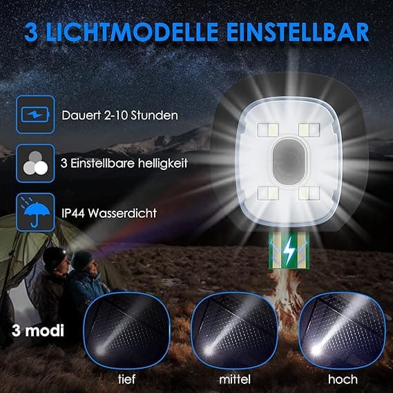 LED Neulottu Pipo Miehet Naiset 4 LED Pipat USB Ladattava