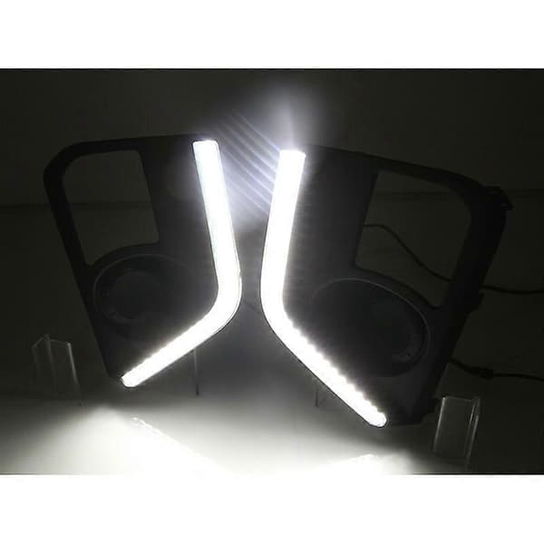 Par LED varselljus DRL gul blinkers för Triton L200 2019