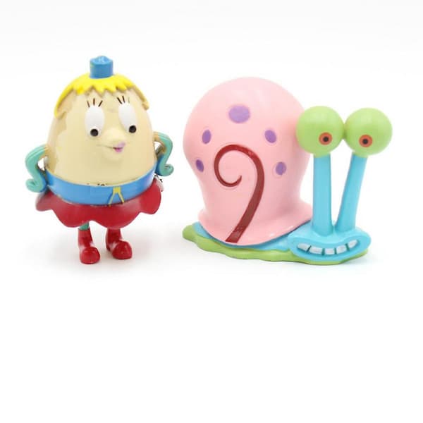 12 st spongebob patrick tecknad karaktär leksak