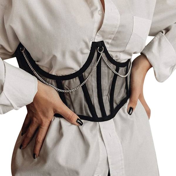 Damskorsett med skirt mesh
