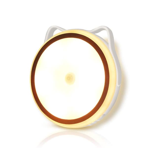 LED-nattlampa med rörelsesensor, bärbar USB laddningsbar