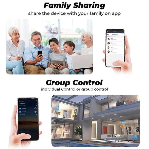 RF433 WiFi Smart Switch Tuya 16A Lysafbryder MiniHome Breaker Relæ med Strømovervågning Smart Life APP Stemme til Alexa,A