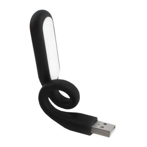 1-Pak - USB LED-lampe til Bærbare Computere - Fleksibel-sort