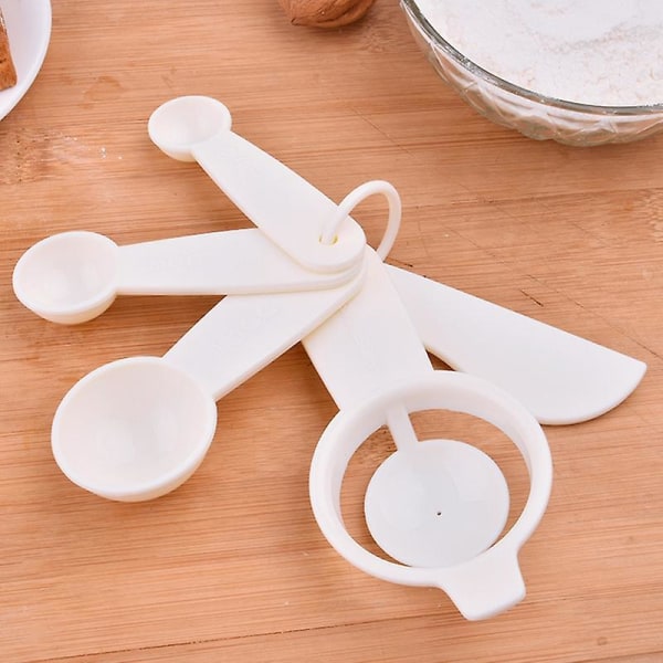 1 set Mätsked Matsål Hög hårdhet Plast Mätkopp Äggula Separator Set Mini Gadget för hemmet