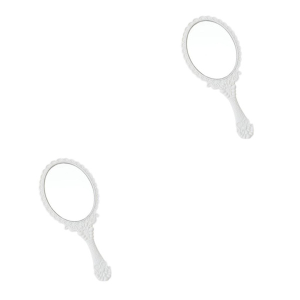 2/3/5 spegel för makeupälskare Bärbar och pålitlig klar White 2PCS