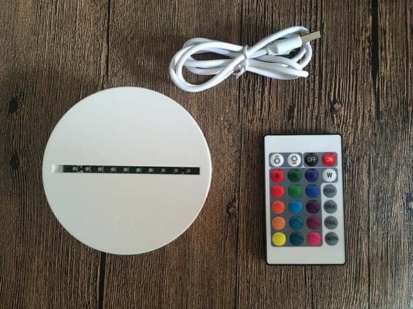 Juletræ 3D Natlys USB Illusion Lampe Re