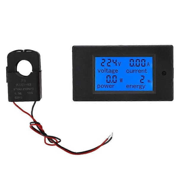 Multifunktionel Digital Display Strømmonitor Spændingsstrøm Energimultimeter (PZEM-061 (Split Core Transformer))
