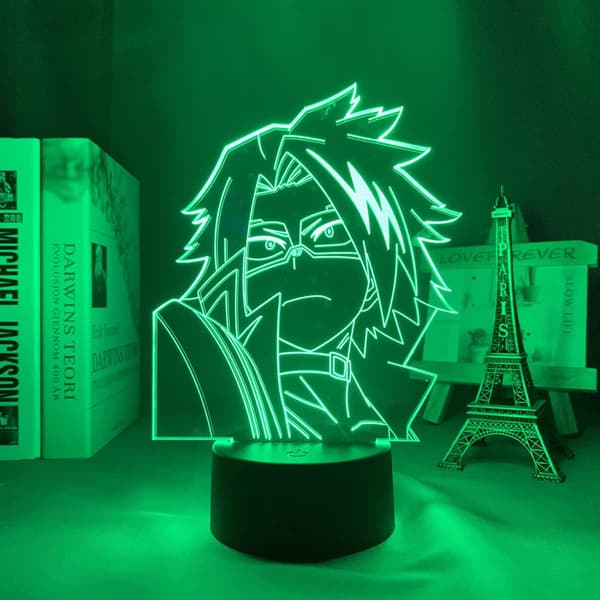 Nattljus 3D LED Illusion Lampa Denki Kaminari 3D Lamp Anim