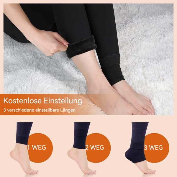 Thermal för kvinnor: Håll dig varm och mysig med hög midja och fleecefoder Black