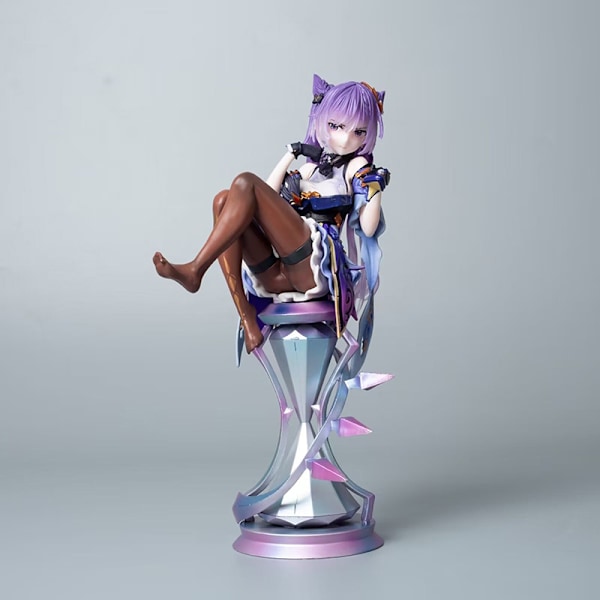 21 cm Genshin Impact Anime Hahmo Keqing Toimintahahmo Malli D Purple One Size
