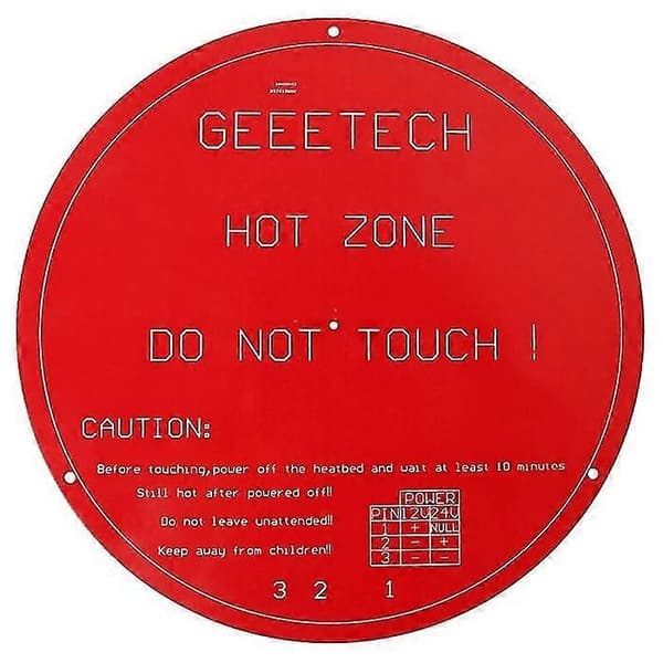 Rund PCB-varmeplade til Delta Rostock Mini 3D-printer