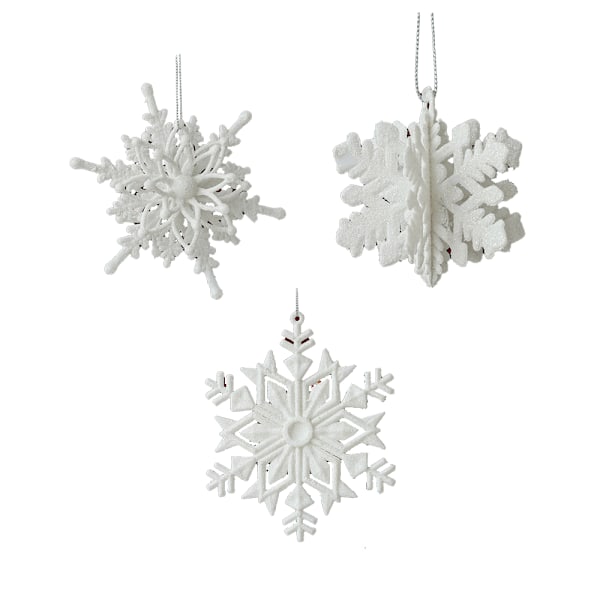 Snowflake & Angel Wings julgransprydnad